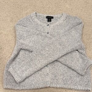 Lord & Taylor Light Gray Women's Cardigan